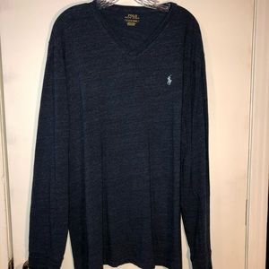 Polo long sleeve V neck